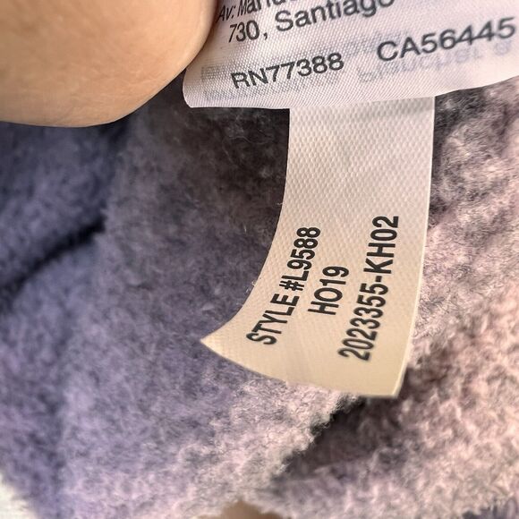 Madewell Polartec Fleece Womens XS Half Zip Jacket Purple Oversized Style #L9588 - Picture 8 of 8